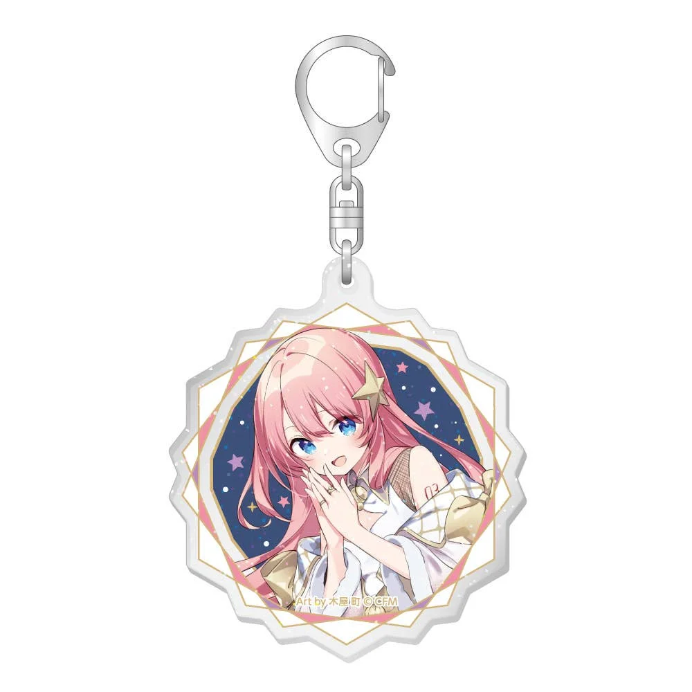 Hatsune Miku Xmas SHOP 2023 Trading Acrylic Keychain With Glitter - 1 Unidade